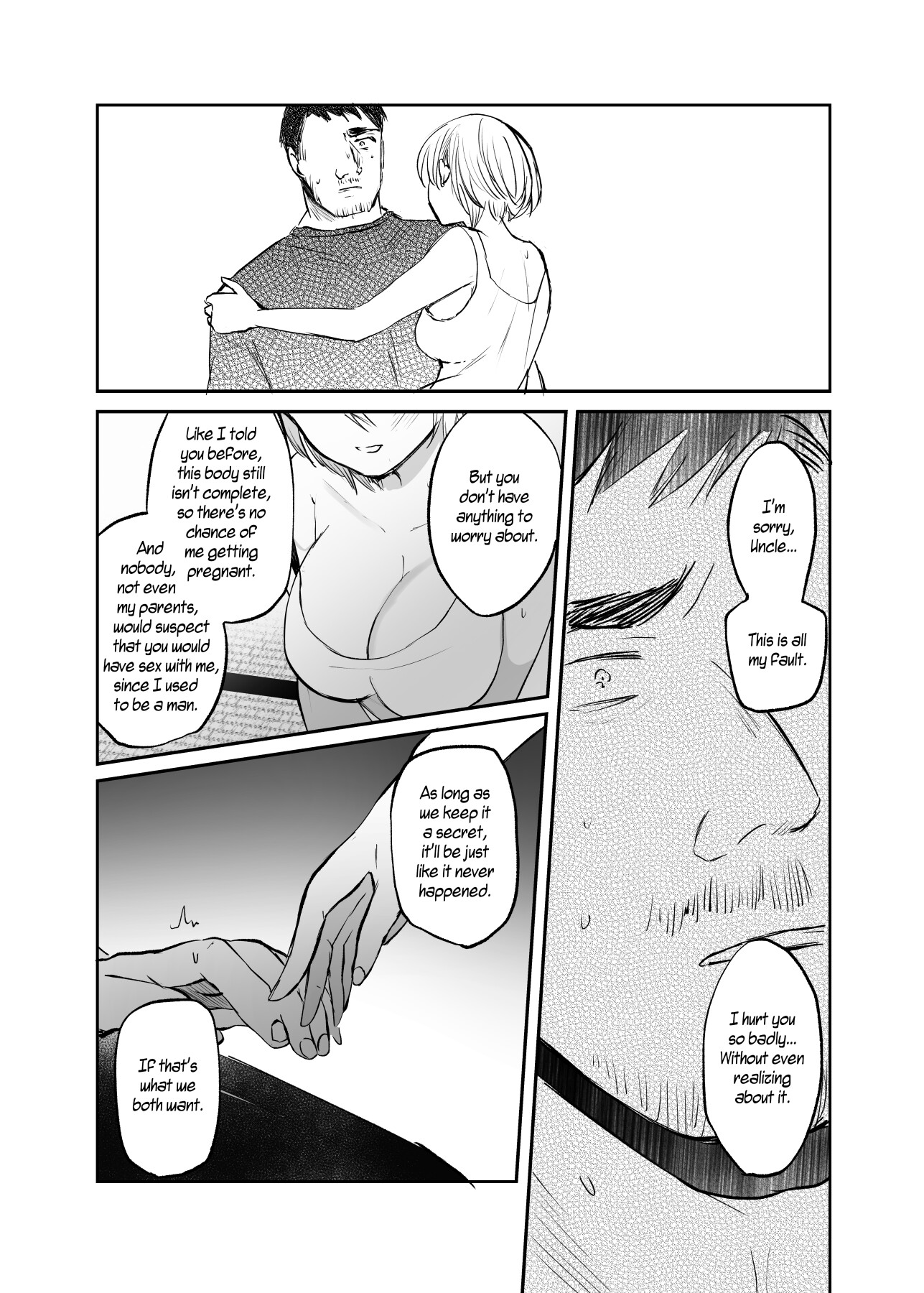 Hentai Manga Comic-I Became a Woman, and my Uncle...-Read-60